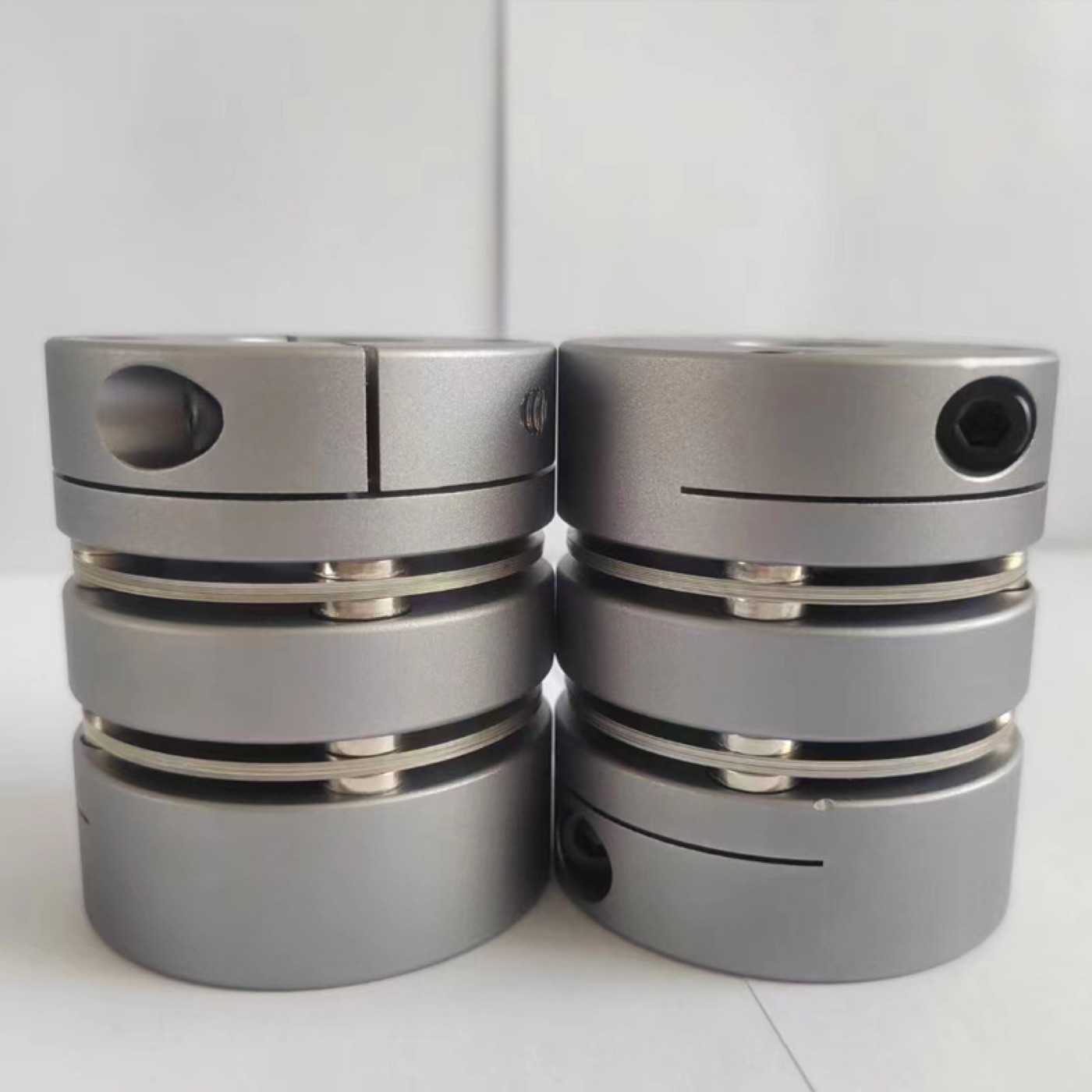 Stainless steel diaphragm stack close-up