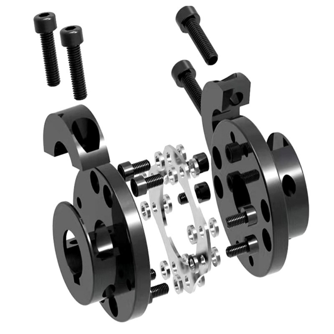 45 steel coupling exploded view